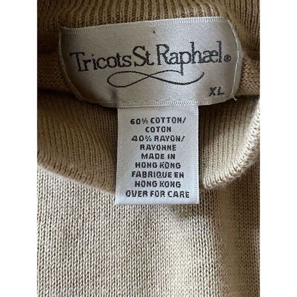 Tricots St. Raphael Men’s Sweater Rayon Cotton Blend XL Excellent Condition - Picture 7 of 7
